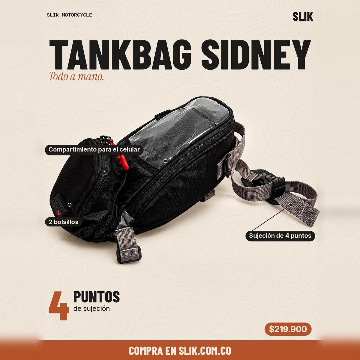 Tankbag Sidney – póster cuadrado