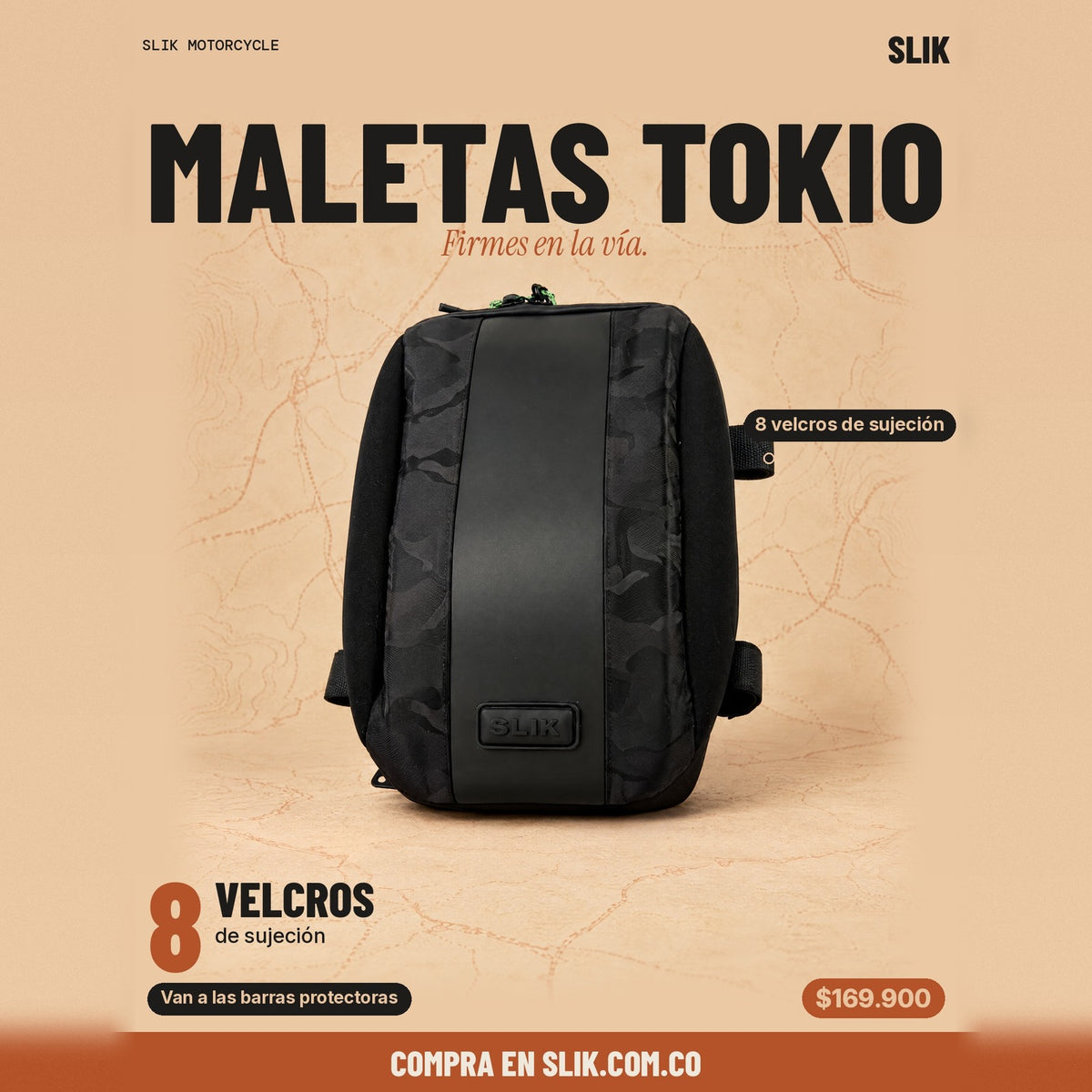 Maletas Tokio – póster cuadrado